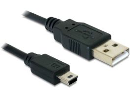 Delock USB 2.0-A   USB Mini-B 5 tűs, 0,70 m (apa/apa) kábel (82396)