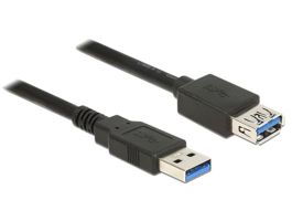 Delock USB 3.0-s bovítokábel A-típusú csatlakozódugóval  USB 3.0-s, A-típusú csatlakozóhüvellyel, 1 (85055)
