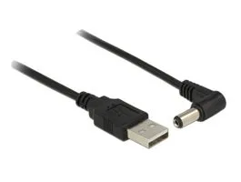 Delock USB tápkábel  DC 5.5 x 2.1 mm apa 90  1.5 m (83578)