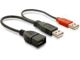 Delock USB Y adat- és tápkábel (65306)