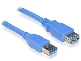 Delock USB3.0-A (apa/anya), 3 méteres hosszabbító kábel (82540)