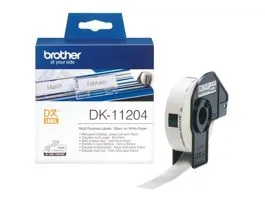 Brother DK-11204 elővágott öntapadós címke 400db/tekercs 17mm x 54mm White