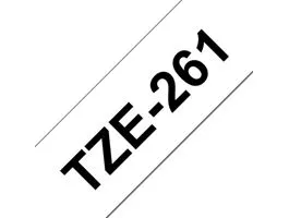 Brother TZE-261 laminált P-touch szalag (36mm) Black on White - 8m