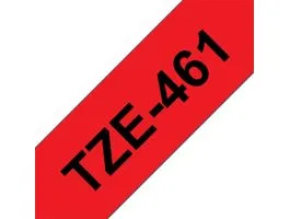 Brother TZe-461 laminált P-touch szalag (36mm) Black on Red - 8m