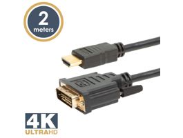 NEXUS DVI-D / HDMI kábel • 2 m aranyozott csatlakozóval