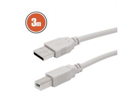NEXUS USB kábel 2.0 A dugó - B dugó 3,0 m