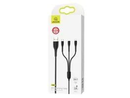 Usams U35 3IN1 Charging Cable Black