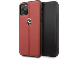FERRARI iPhone 11 Pro függőlegesen csíkozott piros keménytok