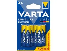 Varta 4906121436 Helps Longlife Power AA (LR06) ceruza elem 4+2db/bliszter