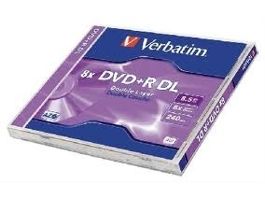 VERBATIM DVDV+8DL DVD+R kétrétegű normál tokos DVD lemez