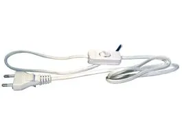 Emos S08272 Flexo 2 méter 2x0,75mm2 fehér szerelhető kapcsolós kábel