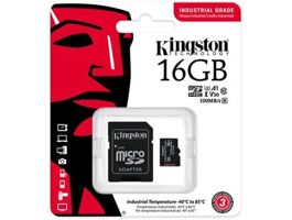 Kingston 16GB SD micro Industrial (SDHC Class 10 A1) (SDCIT2/16GB) memória kártya + olvasó