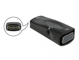 Delock Átalakító HDMI-A aljzat - VGA aljzat 1080p audioval (66560)