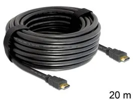Delock nagy sebességű HDMI Ethernet kábel   HDMI A dugós  HDMI A dugós 20 m (83452)