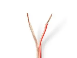 NEDIS Hangszóró kábel 2x 2.50 mm2 Réz 15.0 m Kerek PVC Átlátszó Tekercsben (CABR2500TR150)
