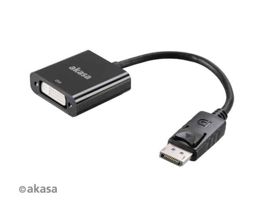 Kábel DisplayPort Átalakító Akasa DisplayPort - DVI 1080p Fekete Passzív