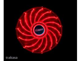 Ventilátor Akasa Vegas LED 12cm Piros
