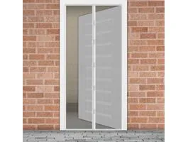 DELIGHT Szúnyogháló függöny ajtóra mágneses 100 x 210 cm - fehér