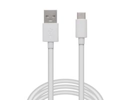 DELIGHT Adatkábel - USB Type-C - fehér - 1 m