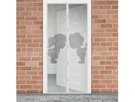 DELIGHT Szúnyogháló függöny ajtóra mágneses 100 x 210 cm Fiú + Lány