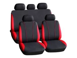 CARGUARD Autós üléshuzat szett - piros / fekete - 9 db-os - HSA002