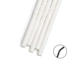 FAMILY Papír szívószál - fehér 250 x 6 mm - 150 db / csomag