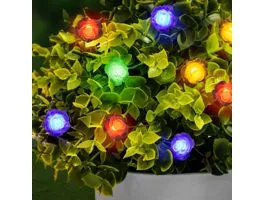 FAMILY LED szolár fényfüzér - virág - 2,3 m - 20 LED - színes