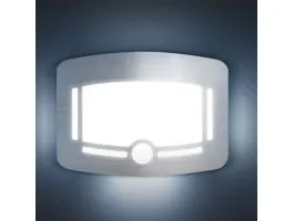 PHENOM Irányfény - mozgásérzékelővel, fényszenzorral - 4 x AA - szálcsiszolt ezüst