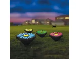 GARDENOFEDEN Leszúrható LED szolár - virágok - színes - fekete - műanyag - 360 cm