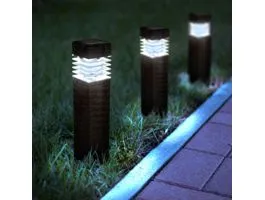 GARDENOFEDEN Leszúrható szolár lámpa - rattan hatású, barna - hidegfehér - 7 x 7 x 28 (+12) cm