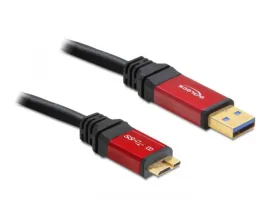 Delock USB 3.0-A  mikro-B apa / apa, 1 m prémium kábel (82760)
