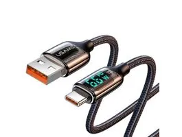 Usams U78 Type-C Digital Display 6A Fast Charging  Data Cable 1,2m Black