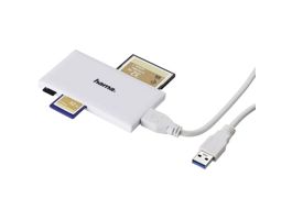 Hama USB3.0 Multi-Card Reader SD/microSD/CF/MS White