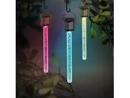 GARDENOFEDEN RGB LED-es szolár lámpa - buborékos - 175 x 30 mm
