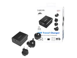 Logilink USB-csatlakozós utazó adapter 2,1A gyorstöltéshez, 10,5W (PA0187)