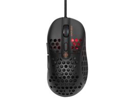DELTACO GAMING Vezetékes Egér GAM-106, DM420 Ultra-Light gaming mouse, 400-6400 DPI, 6 buttons, 1.8m cable, black