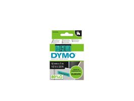 Feliratozógép szalag Dymo D1 S0720590/45019 12mmx7m, ORIGINAL, fekete/zöld