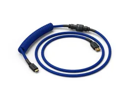 Billentyűzet kiegészítő Glorious Coiled Cable Cobalt USB-C Spirálkábel Kék