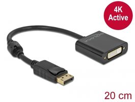 Delock 63482 DisplayPort 1.2 apa - DVI 4K anya aktív fekete adapter