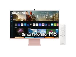 Samsung 32&quot; M8 S32BM80PUU 4K VA pink SMART monitor távirányítóval