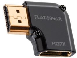 AudioQuest HDM90NUR HDMI Type A aljzat - Type A aljzat aranyozott csatlakozós 90 fokos adapter