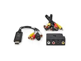 NEDIS video Grabber USB 2.0 480p A / V kábel / Scart (VGRRU101BK)
