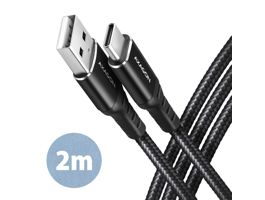 AXAGON BUCM-AM20AB HQ USB-C  USB-A Cable 2m Black