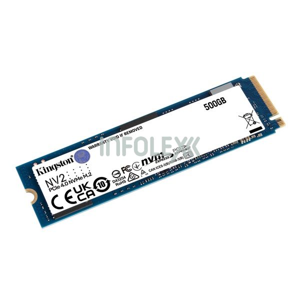 Kingston 500GB M.2 NVMe 2280 PCIe 4.0 NV2 (SNV2S/500G) SSD