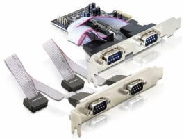 Delock 89178 2+2x Serial port RS232 PCI-Ex kártya