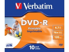 Verbatim DVD-R 4,7GB 16x nyomtatható DVD lemez