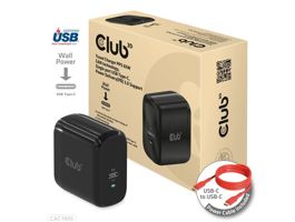 ADA Club3D PPS 65W GAN technology, Single port USB Type-C, Power Delivery(PD) 3.0 Support - Hálózati töltő