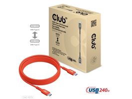 KAB Club3D USB2 Type-C Bi-Directional USB-IF Certified Cable, Data 480Mb, PD 240W(48V/5A) EPR M/M 2m - 6.56ft