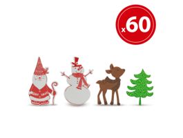 FAMILY Karácsonyi habmatrica hóemberes 60 db / csomag