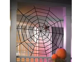 EGYEB Plüss pókháló - halloween-i dekoráció - 200 cm - fekete